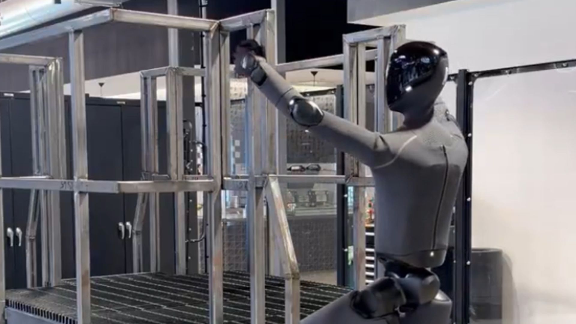 Figure Shows Figure 03 in Autonomous Ladder-Climb Demo