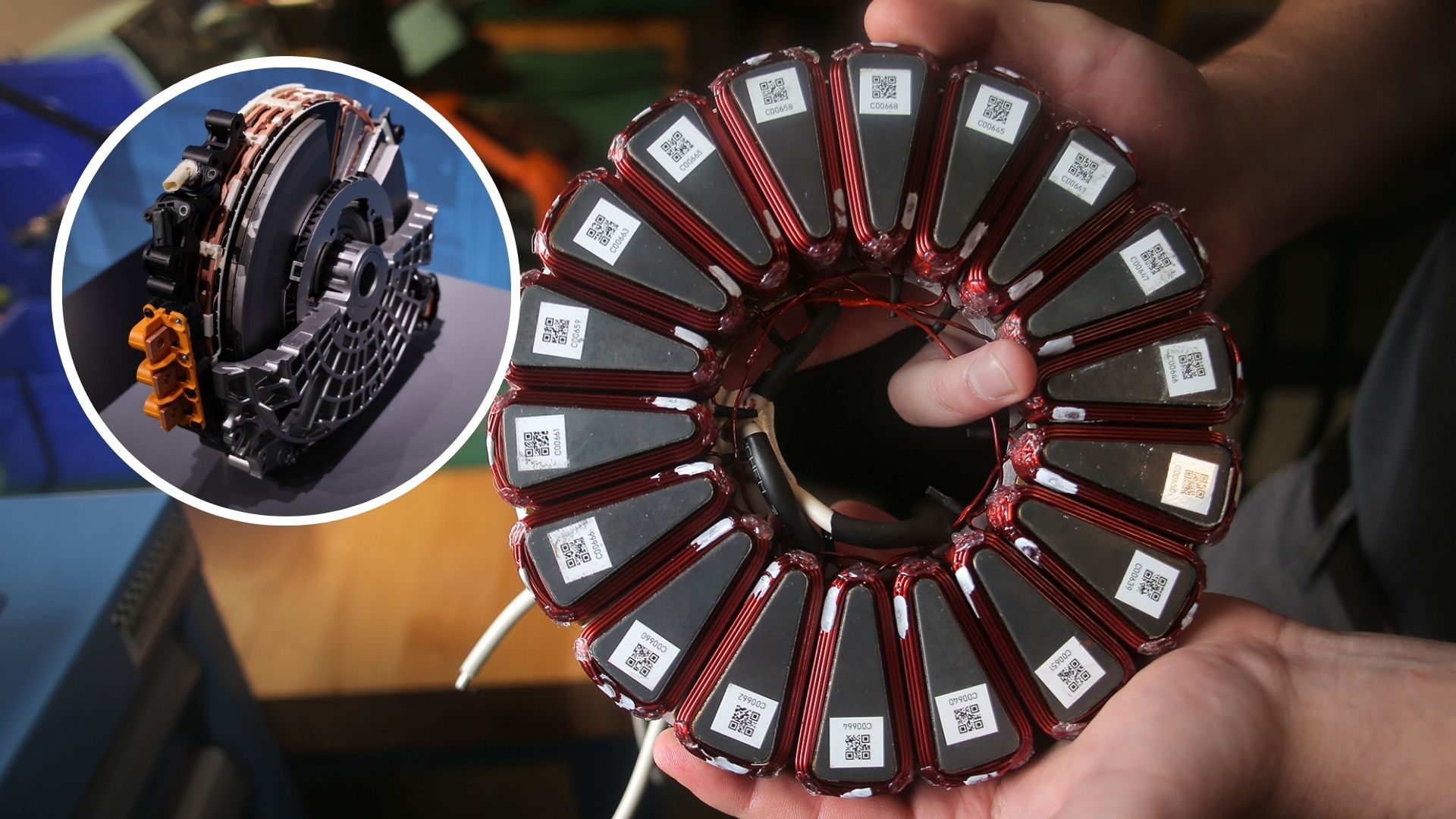 Photograph accompanying YASA takes UK state money to design magnet risk out of the motor, not around it