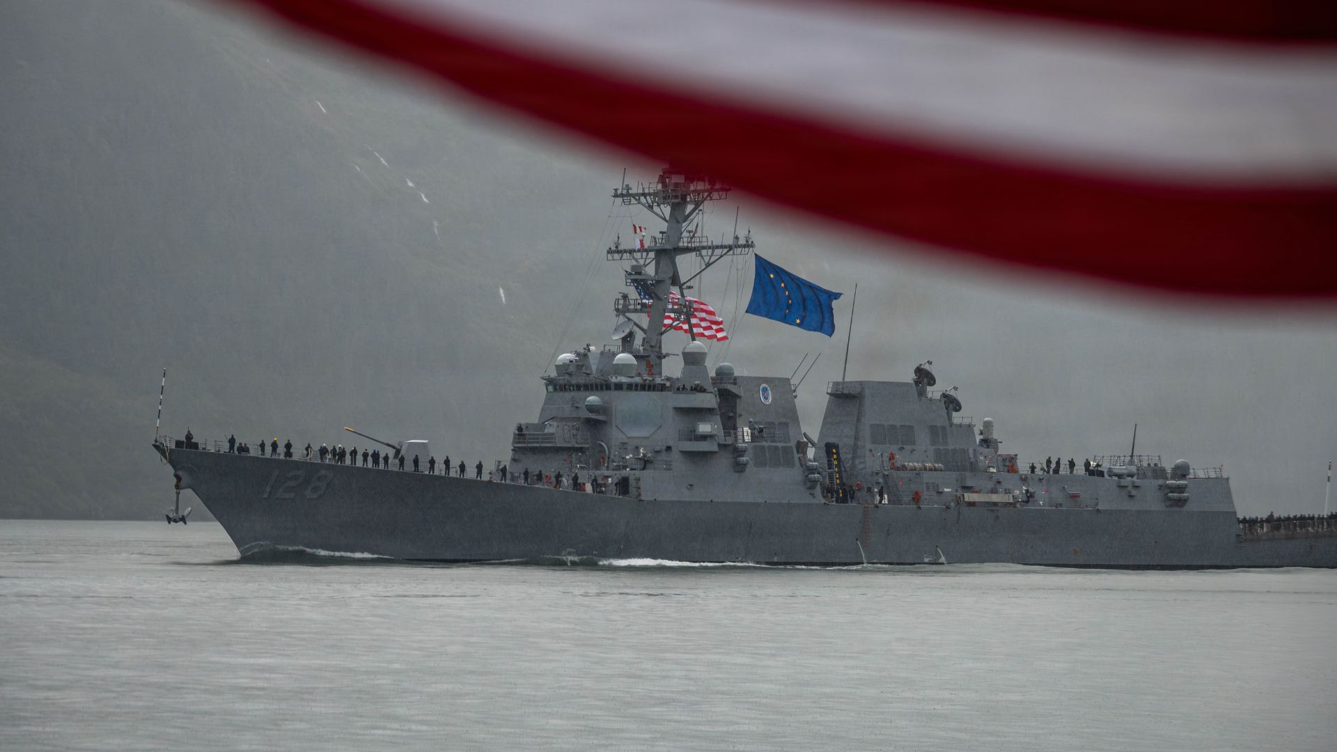 New 9,700-ton destroyer reaches Alaska to join US Navy's fleet