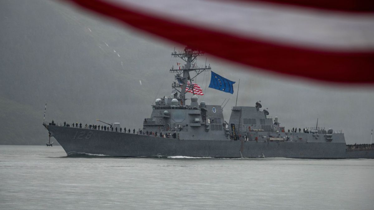New US Navy 9,700-ton destroyer USS Ted Stevens arrives in Alaska for commissioning
