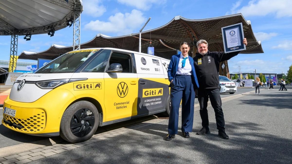 Volkswagen electric bus sets Guinness World Record, drives 62,000 miles across 92 countries
