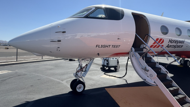 Photograph accompanying Honeywell's magnetic navigation prototype flew four hours over the Pacific without GPS
