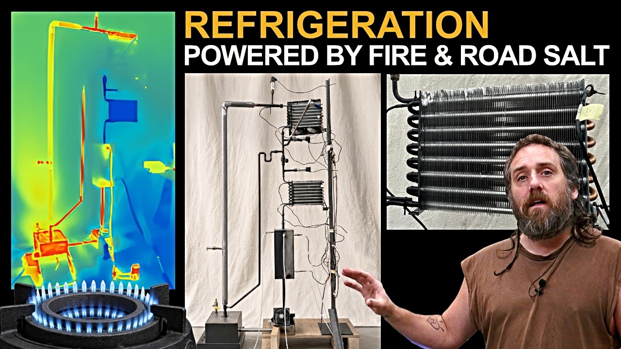 DIY Absorption Refrigerator Uses Fire and Calcium Chloride to Cool Without a Compressor
