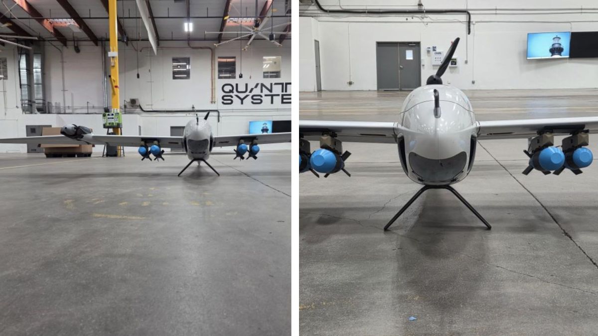 Spy drone integrated with mortar rounds, grenades can conduct long-range strikes