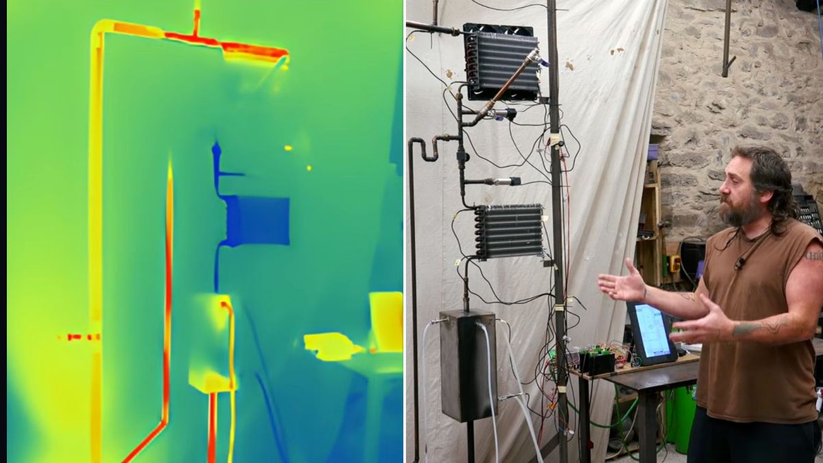 Video: YouTuber builds refrigerator that uses fire and salt to cool without electricity