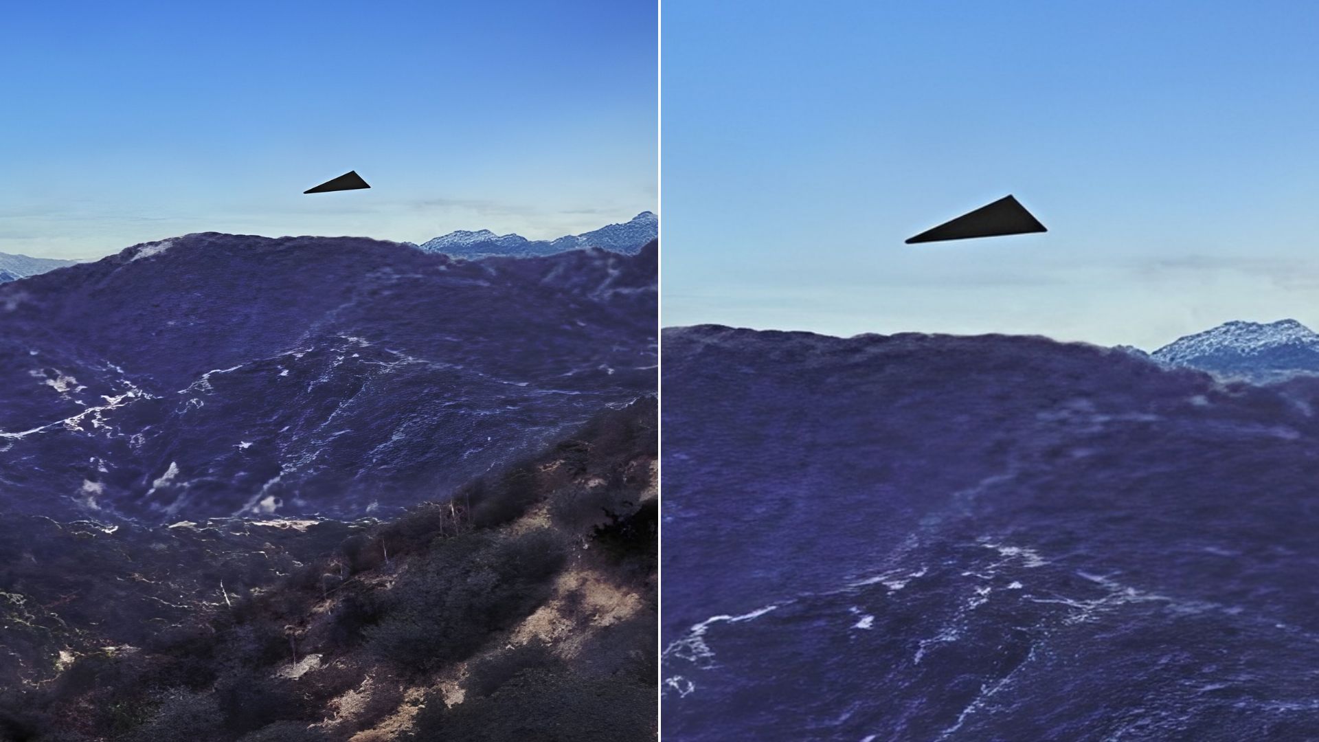 New UFO files detail 1,800 mph black triangle near military sites