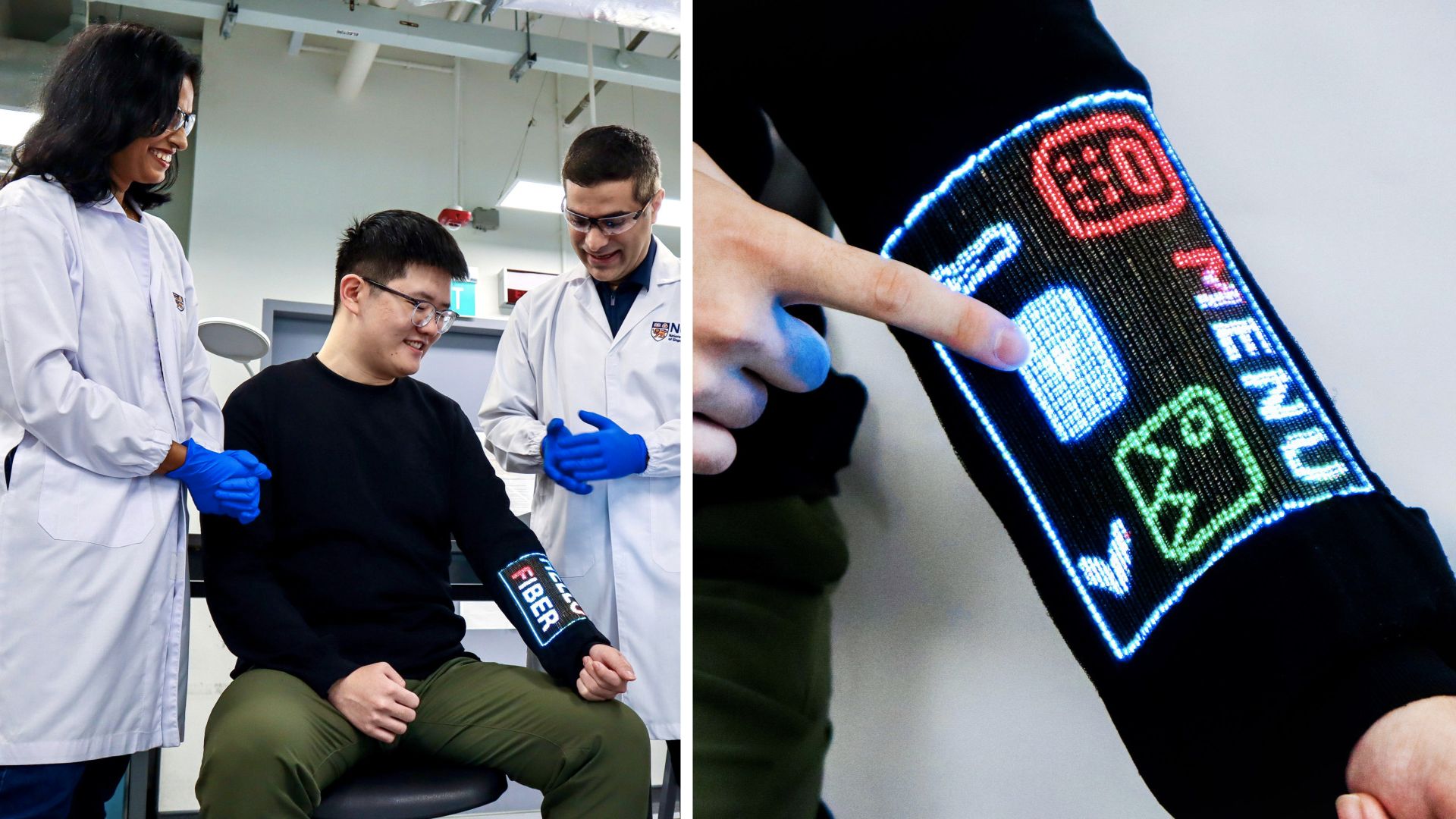 National University of Singapore Engineers Embed Full-Color Touchscreen into Washable Fabric