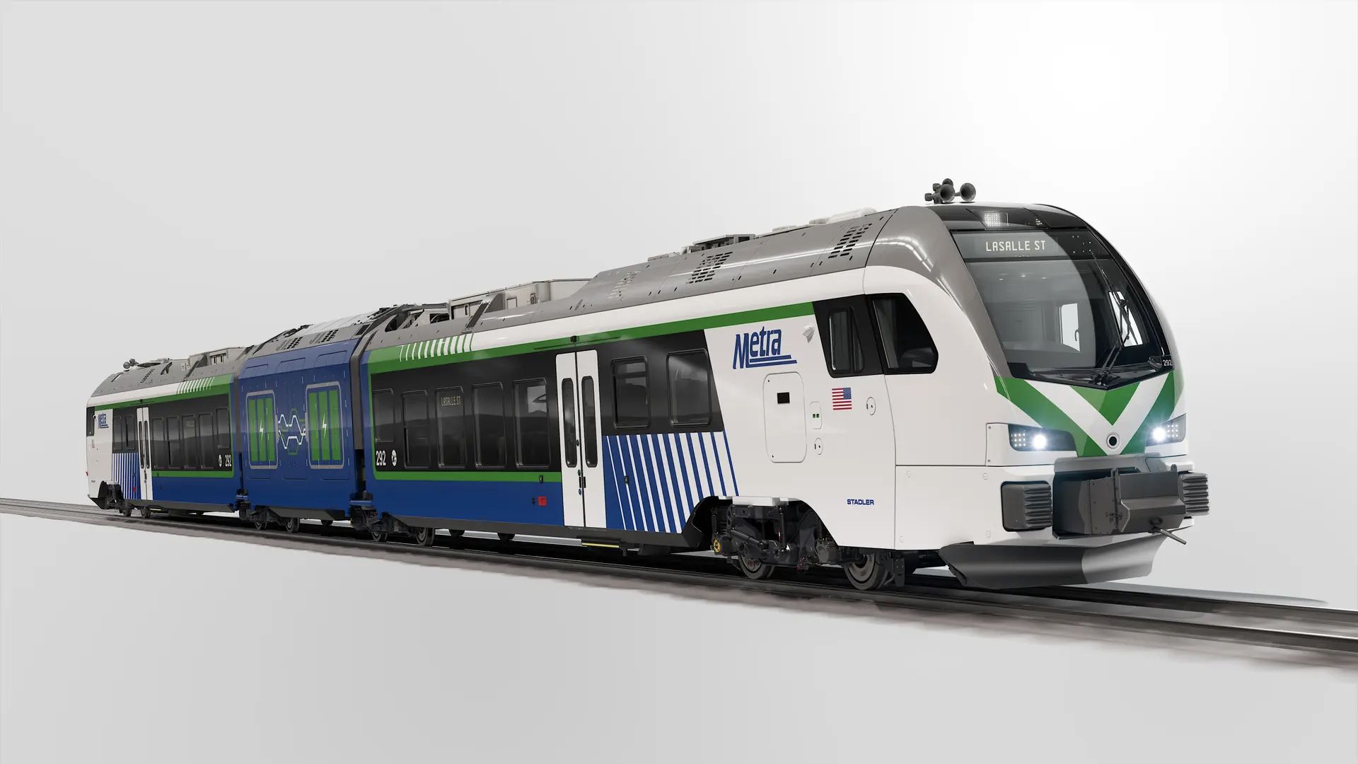 Stadler Battery-Electric Trains to Replace Diesel Locomotives on Chicago Metra Lines